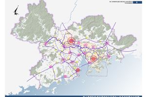 0-9-珠三角城际轨道交通规划与区域中心体系规划叠加分析图副本