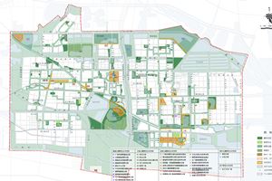 19重要城市空间与步行系统规划图4.22